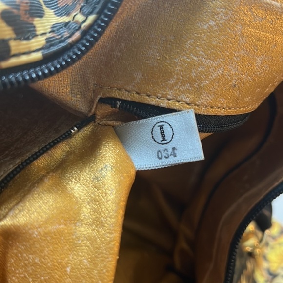 Gianni Versace Vintage Sunburst Leopard Boston Baroque Travel Bag​​ - Picture 14 of 16